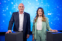 Thomas Stach, GF GenoPersonalConsult und Moderatorin Lisa König-Topf, AWADO Kommunikationsberatung GmbH