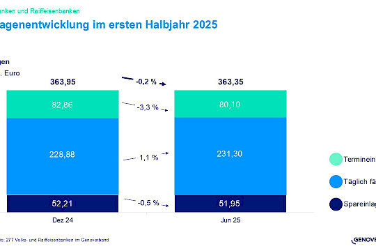 Volks- und Raiffeisenbanken: Zunehmende Wachstumsdynamik bei Finanzierungen im ersten Halbjahr