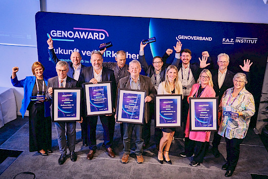 Fünf Genossenschaften mit dem GenoAward ausgezeichnet