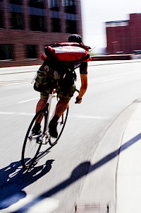 inline Kurier eG hat die größte Fahrradflotte unter den Kurierdiensten in Hamburg. (Fotocredit:  Kati Jurischka)